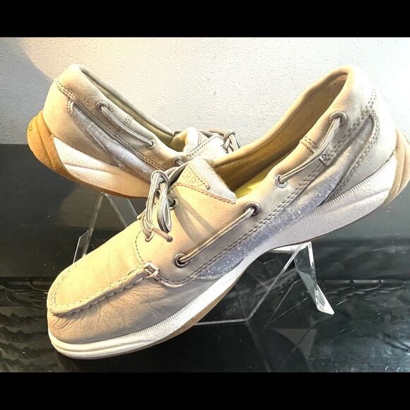 Sperry Top Sider Songfish STS 95674 Women’s Boat Shoes Leather Gray SZ 9.5 M - Picture 6 of 8